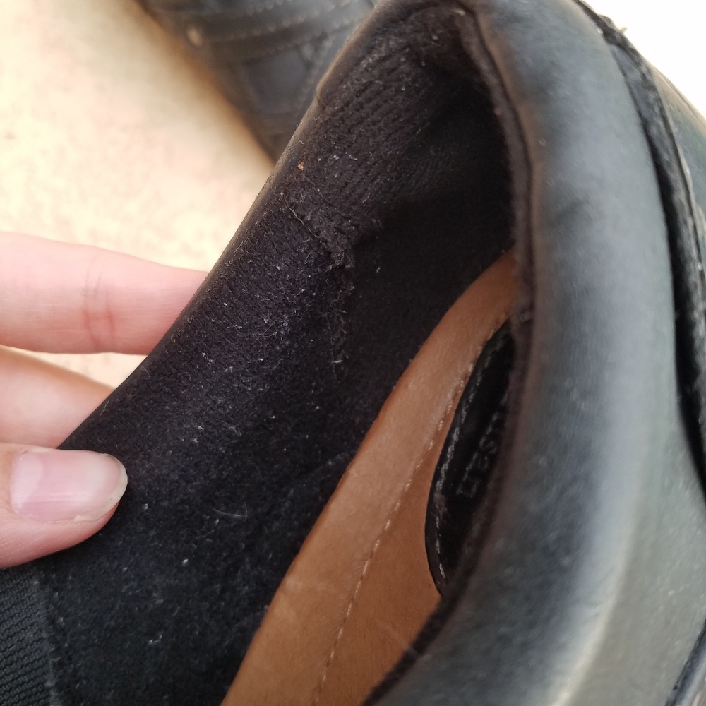 Clarks | Artisan Black Leather Slip On Loafers 6w - image 6